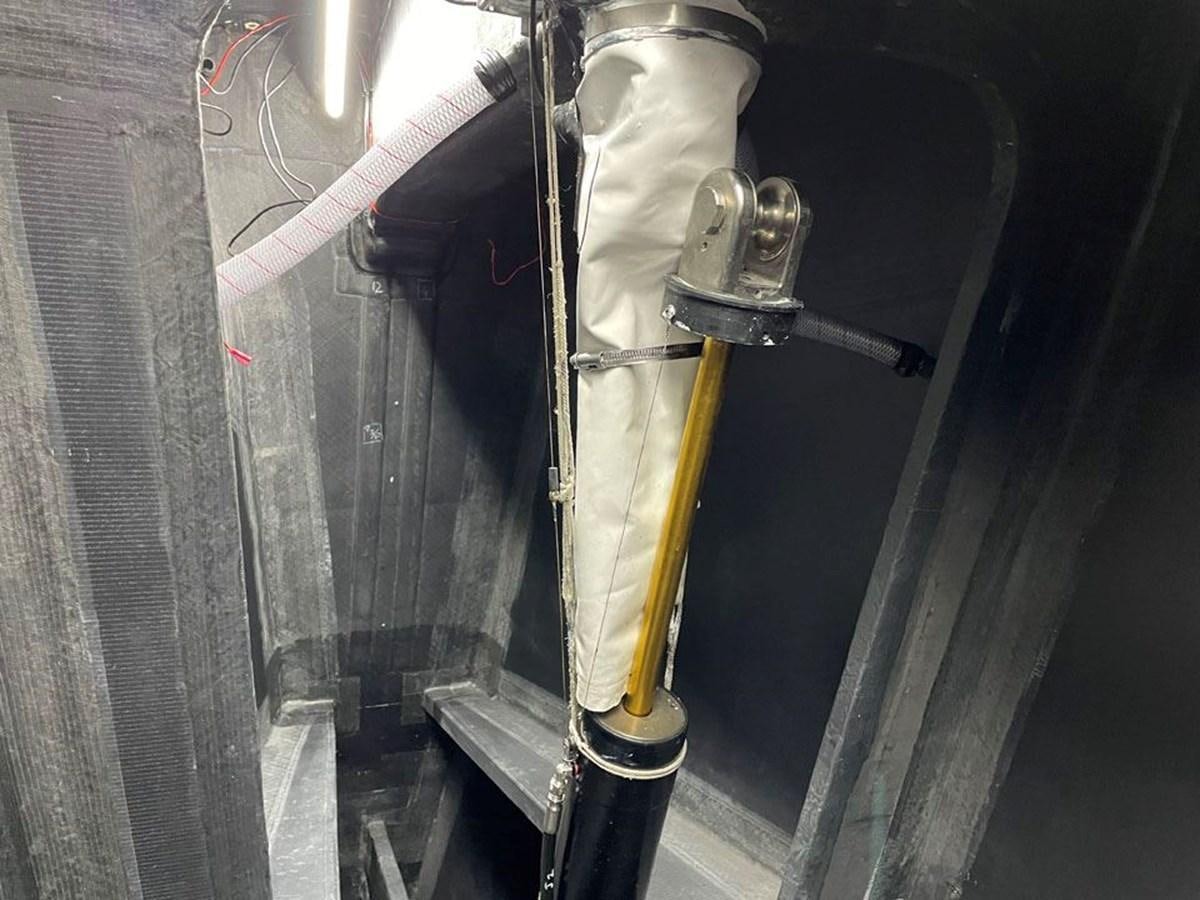 a machine with a handle aboard BLACK JACK IV Yacht for Sale