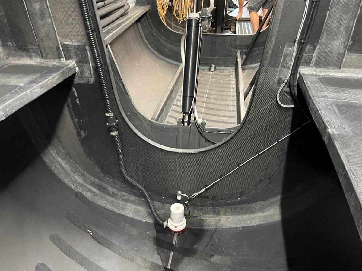 a metal object on a surface aboard BLACK JACK IV Yacht for Sale