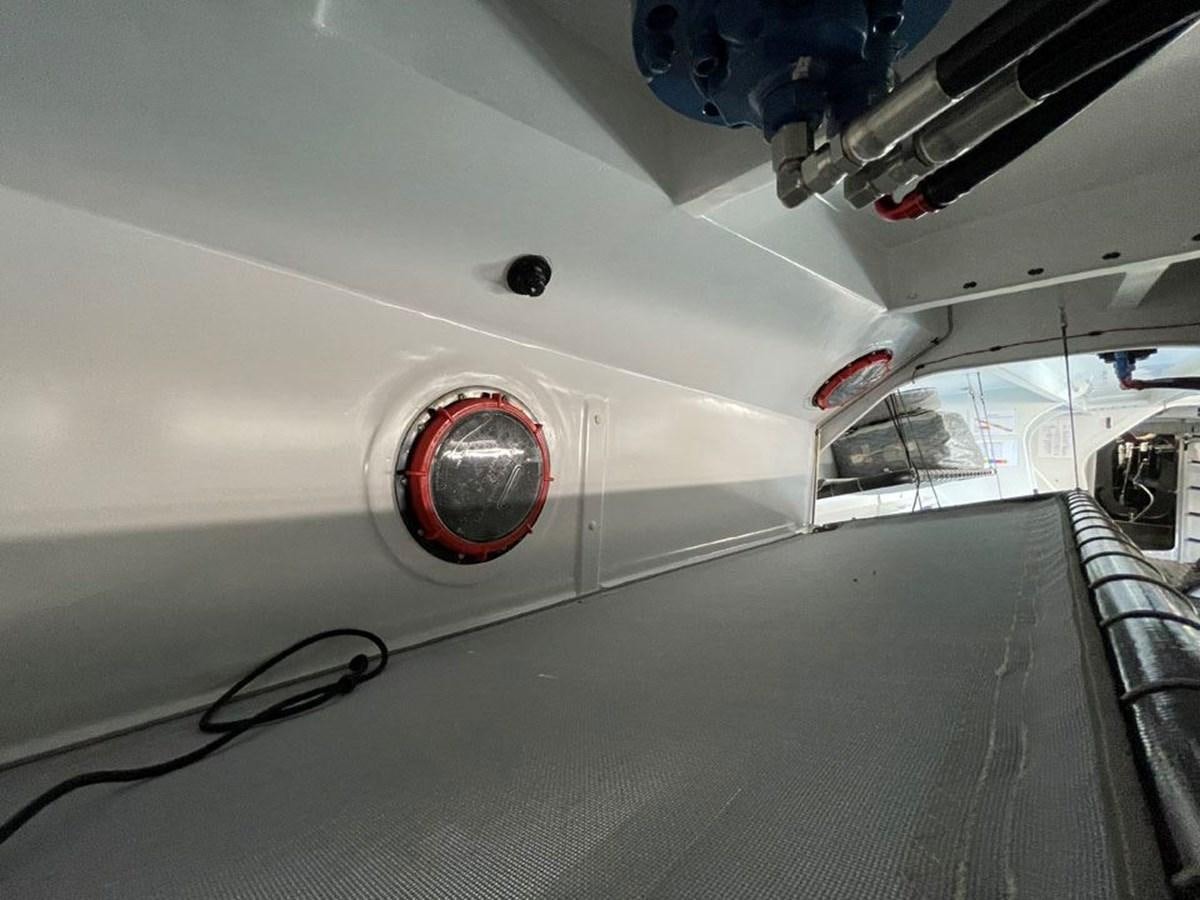 a close-up of a missile aboard BLACK JACK IV Yacht for Sale