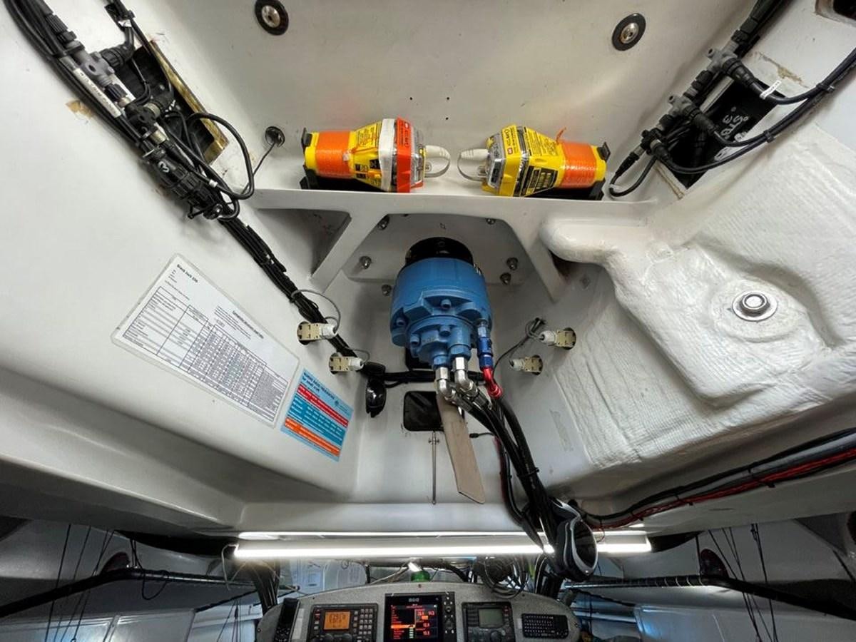 a close-up of a car engine aboard BLACK JACK IV Yacht for Sale