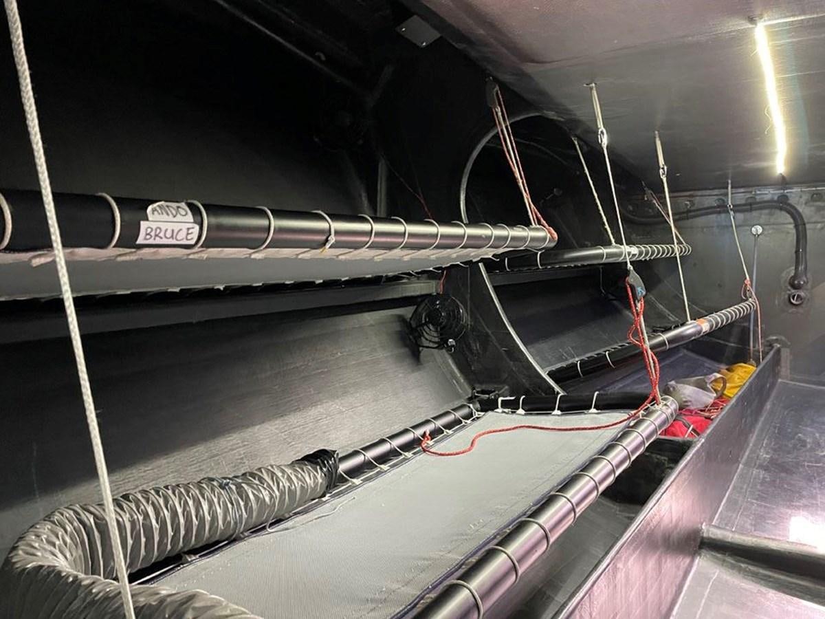 a large metal object with wires aboard BLACK JACK IV Yacht for Sale