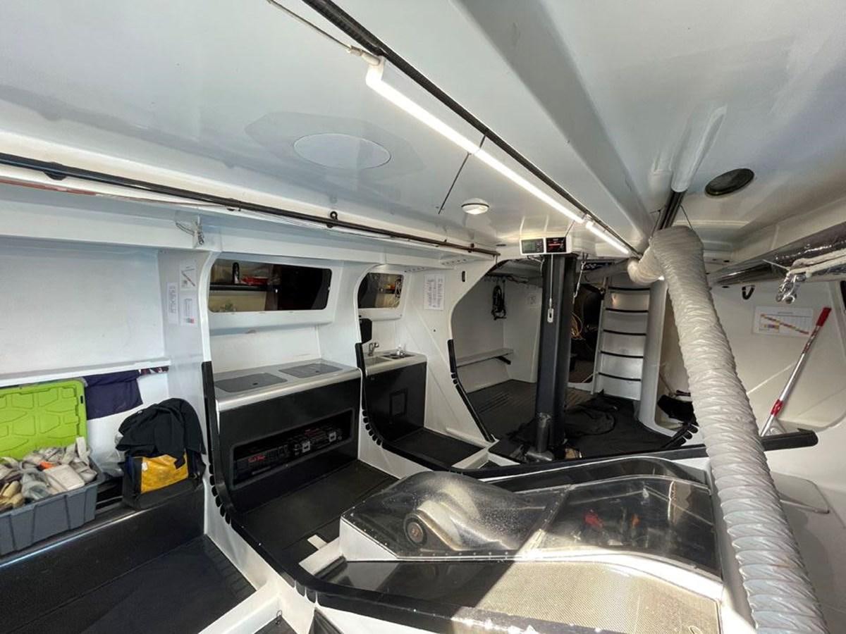 the inside of a vehicle aboard BLACK JACK IV Yacht for Sale
