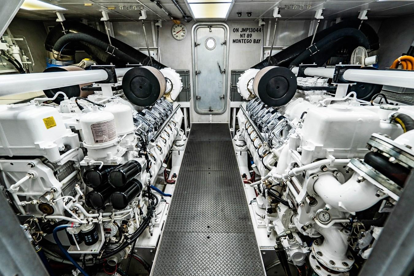 a large room with many machines aboard YOLO Yacht for Sale