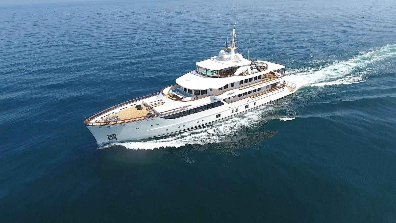 a ship in the water aboard METEOR Yacht for Sale