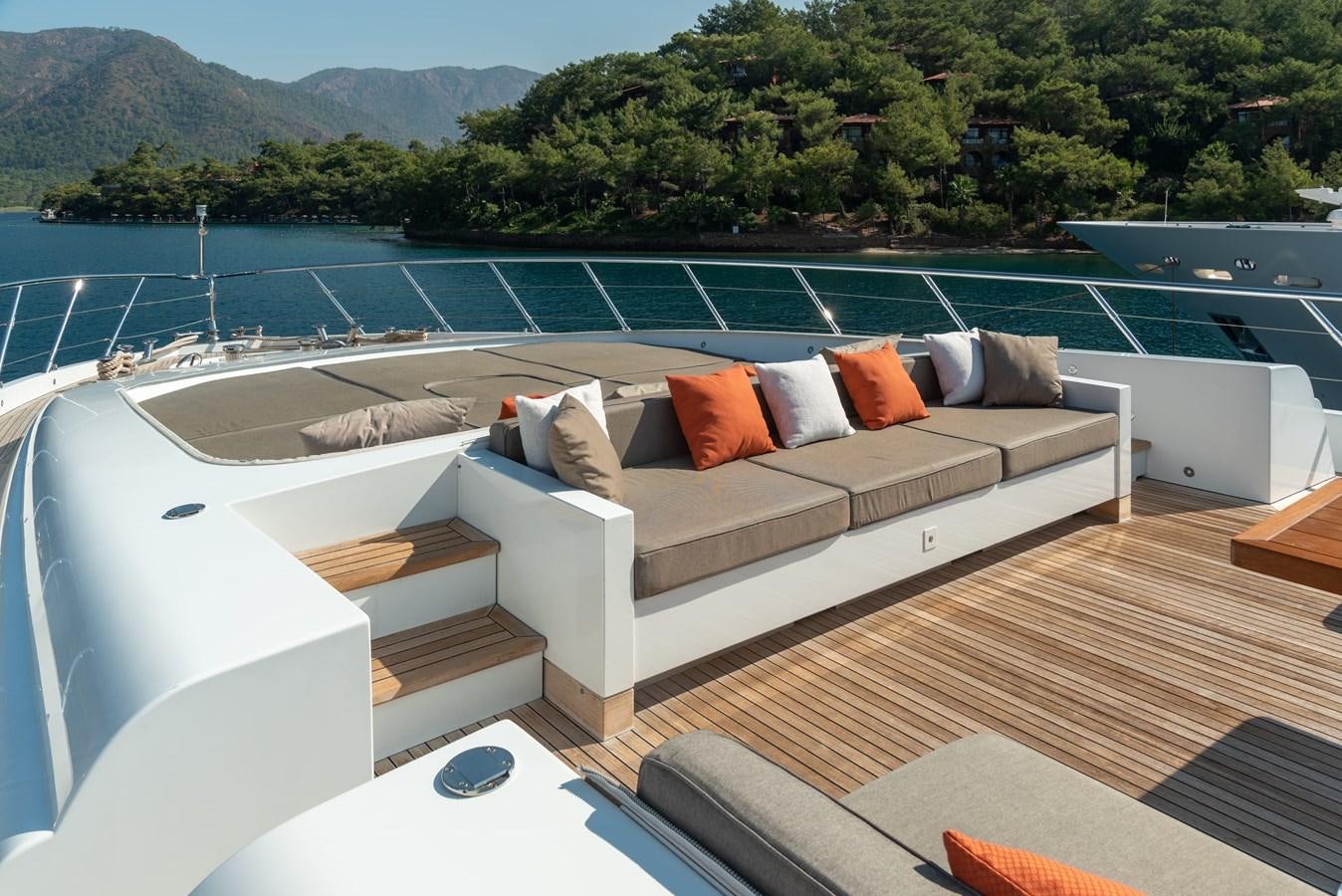 engineering drawing aboard ASYA Yacht for Sale