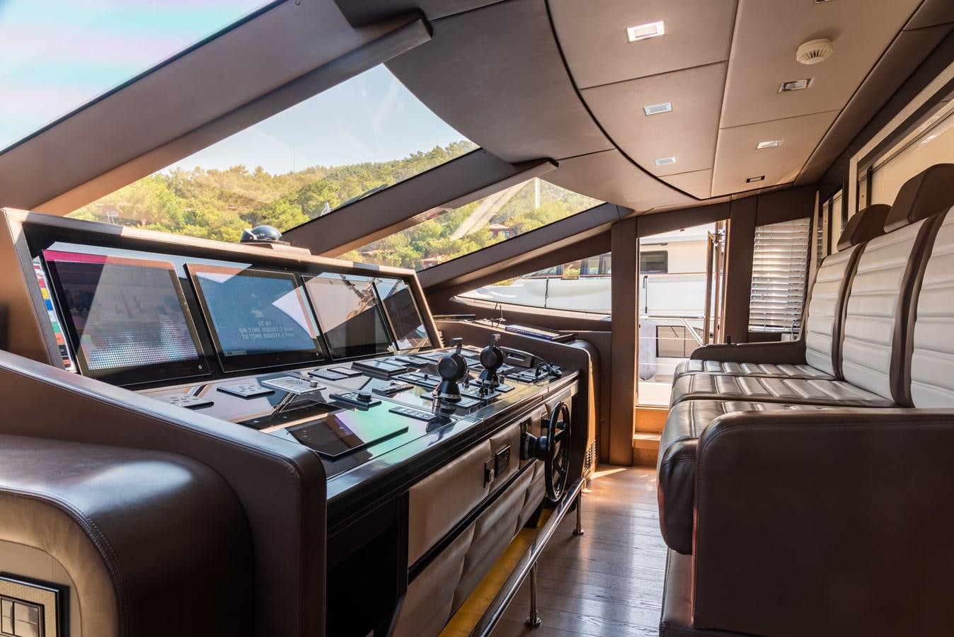 inside of a bus aboard ASYA Yacht for Sale