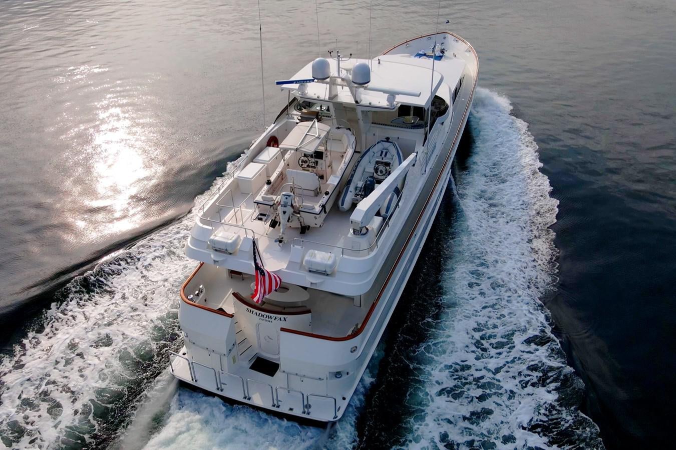 a ship sailing on the sea aboard SHADOWFAX Yacht for Sale