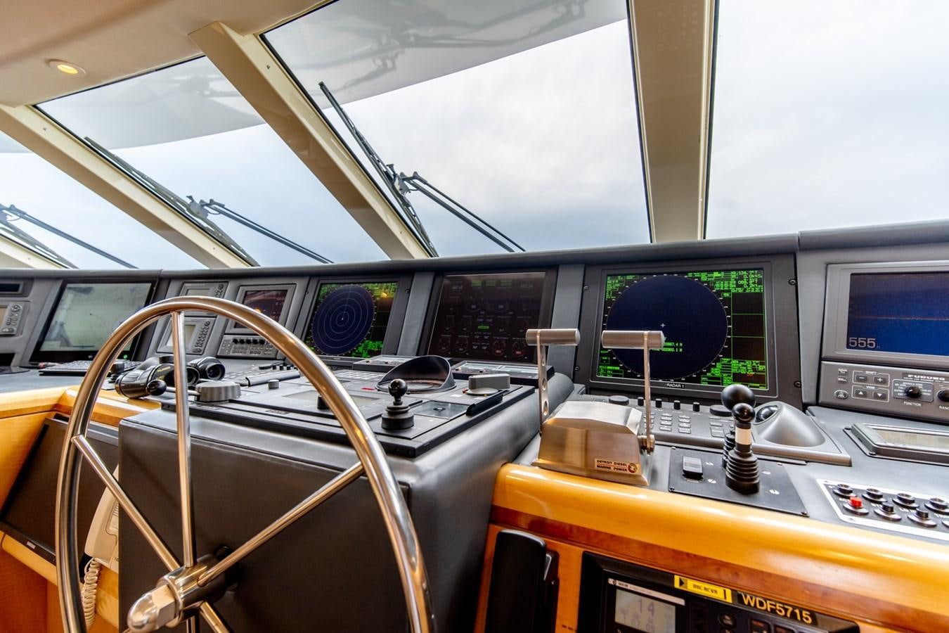 inside of a vehicle aboard SHADOWFAX Yacht for Sale