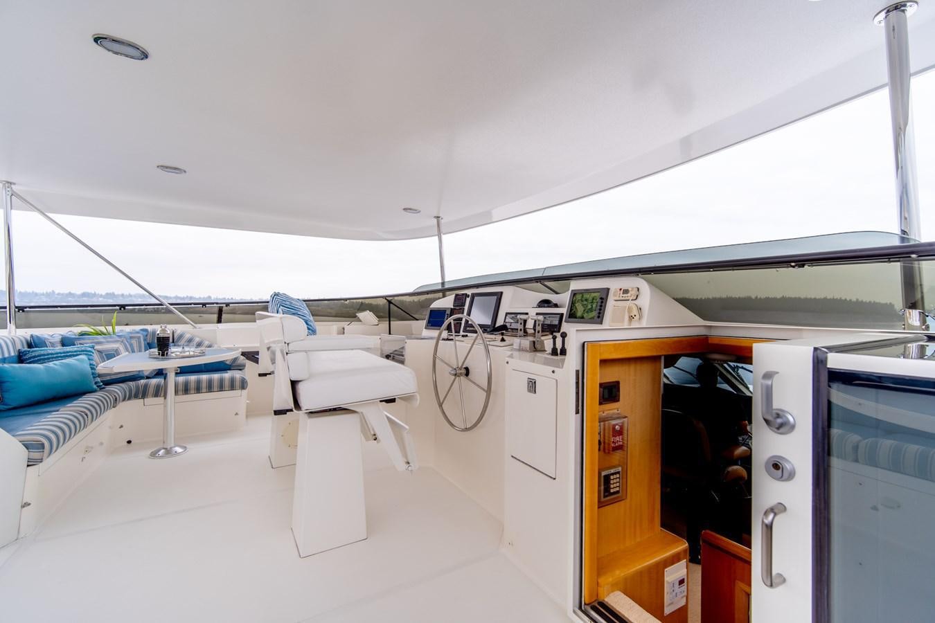inside of a vehicle aboard SHADOWFAX Yacht for Sale