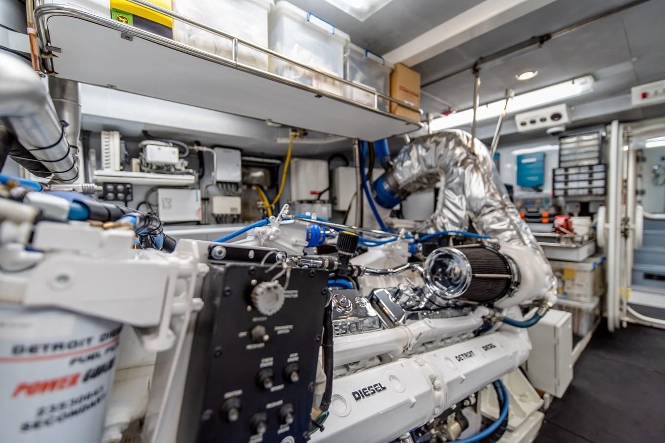 a machine with wires aboard SHADOWFAX Yacht for Sale