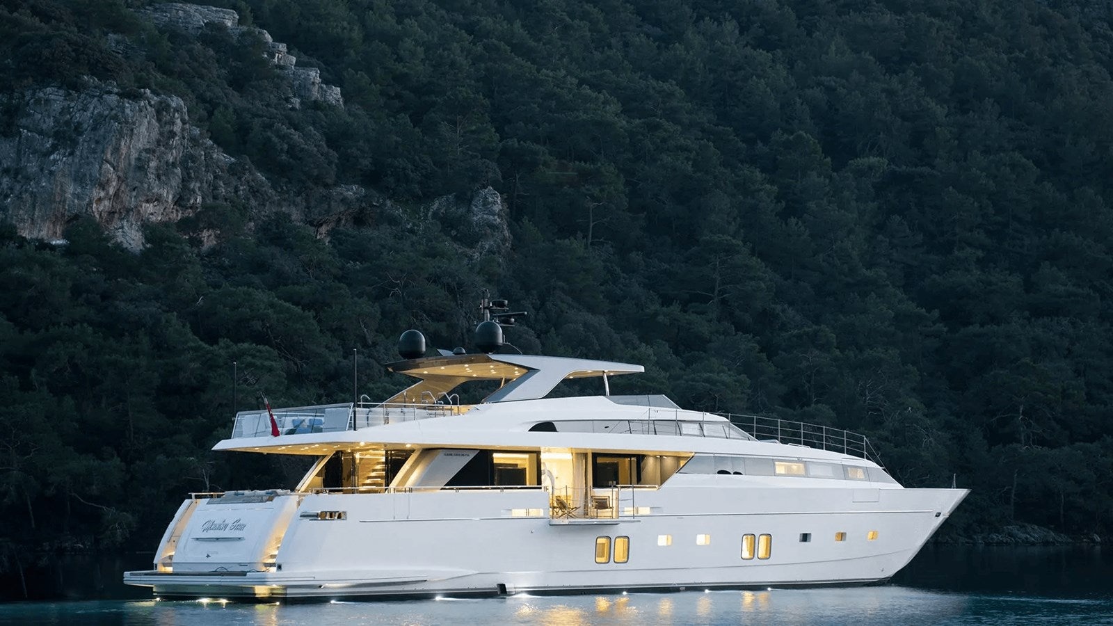 a boat on the water aboard 2018 SANLORENZO SL118 #614 Yacht for Sale