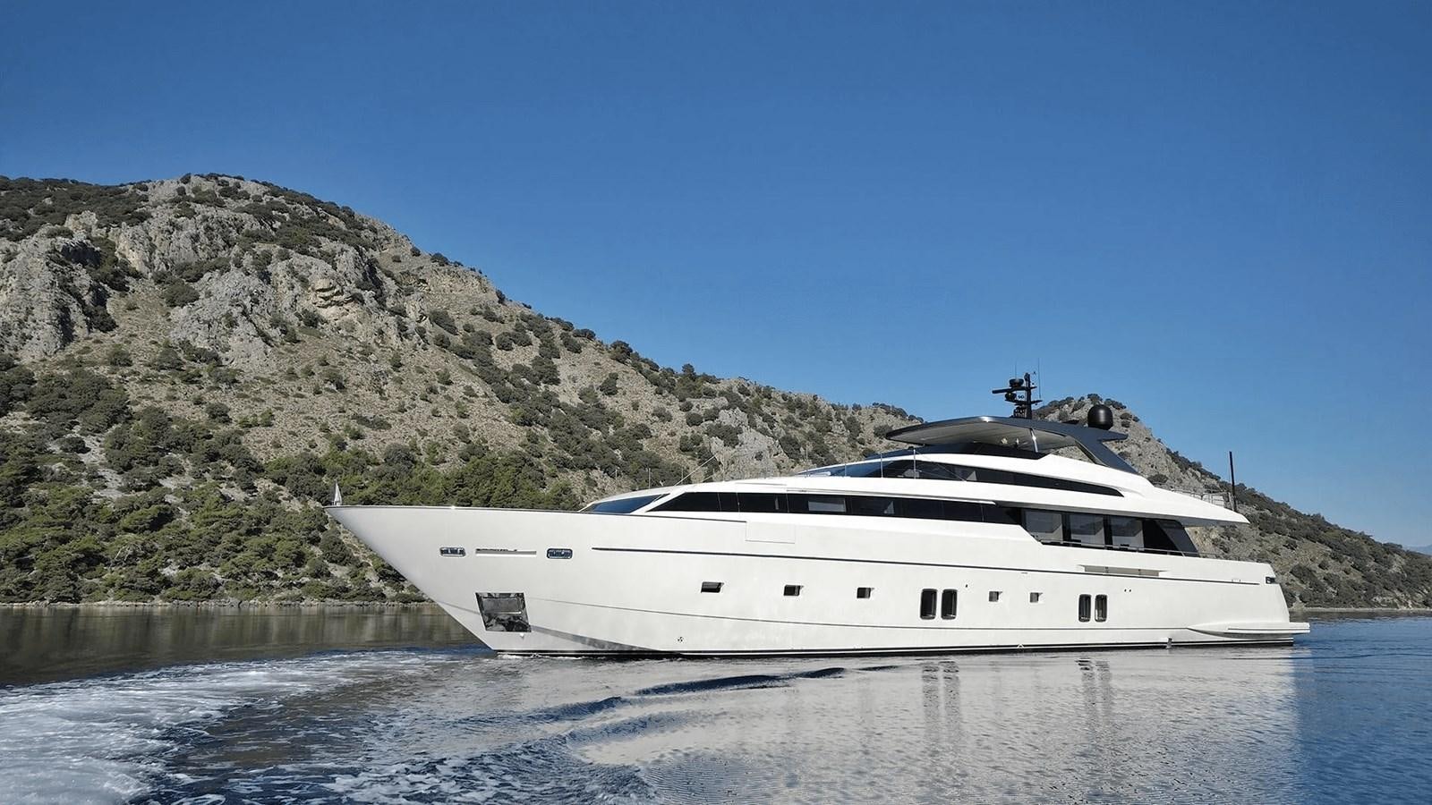 a boat on the water aboard 2018 SANLORENZO SL118 #614 Yacht for Sale