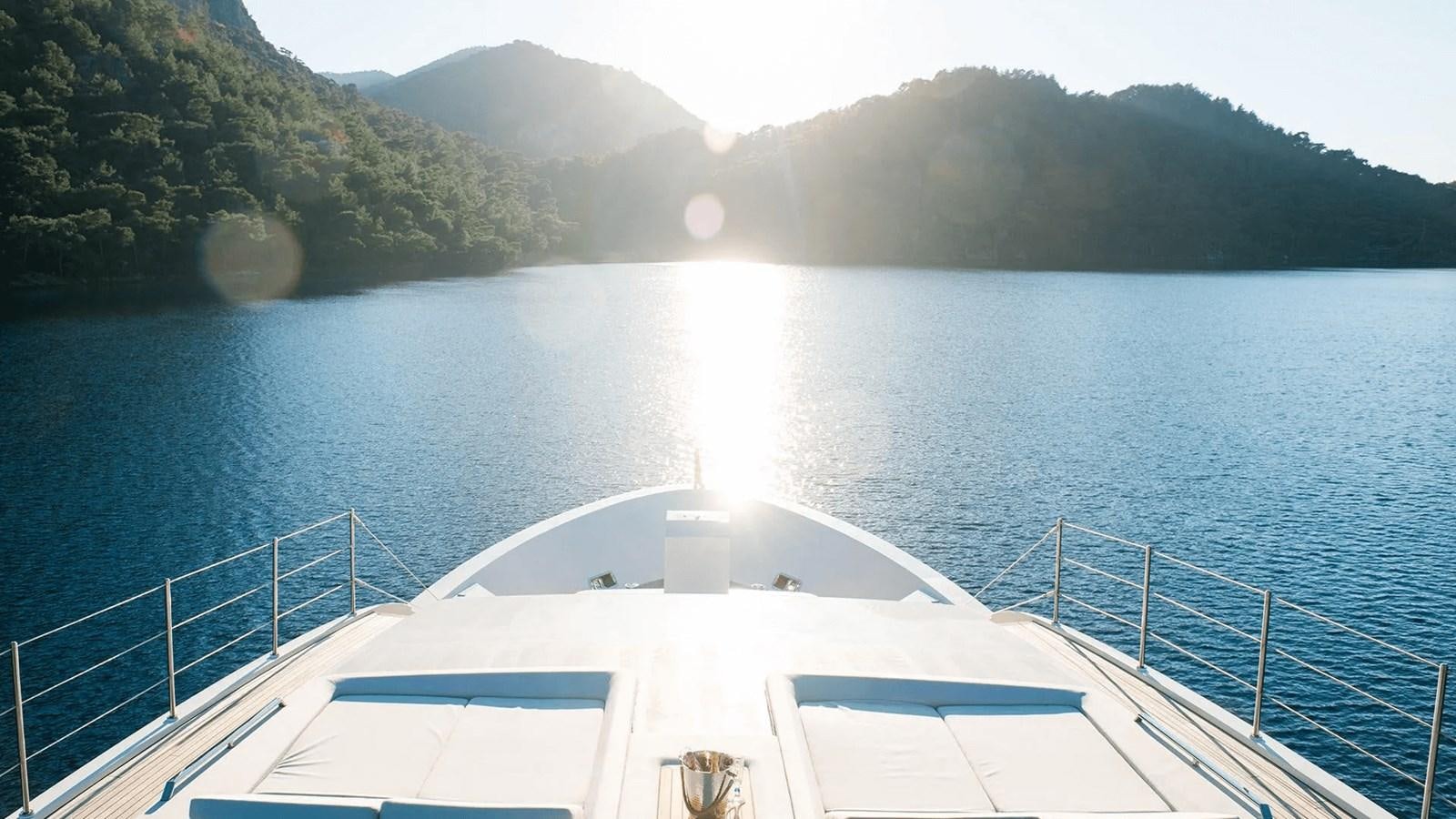 a boat on the water aboard 2018 SANLORENZO SL118 #614 Yacht for Sale