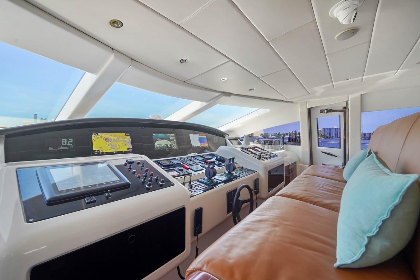 inside of an airplane aboard 108' MANGUSTA 2002 Yacht for Sale