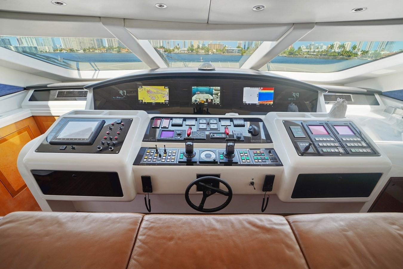 a close-up of a machine aboard 108' MANGUSTA 2002 Yacht for Sale
