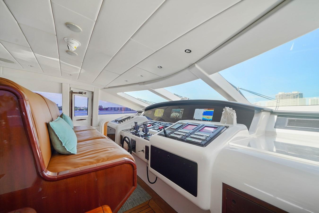 inside of a boat aboard 108' MANGUSTA 2002 Yacht for Sale
