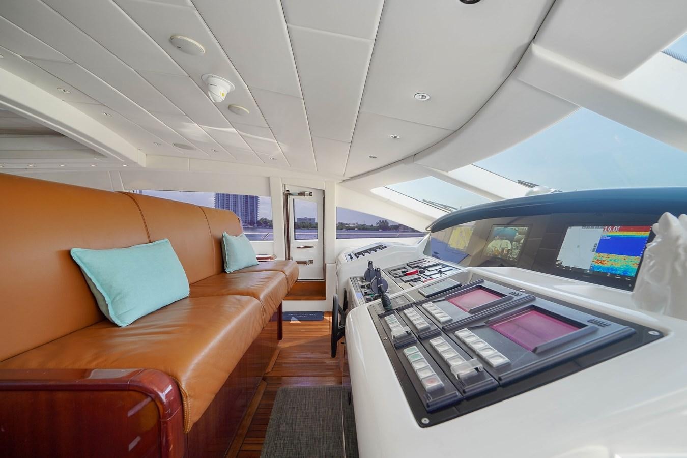 inside of a plane aboard 108' MANGUSTA 2002 Yacht for Sale