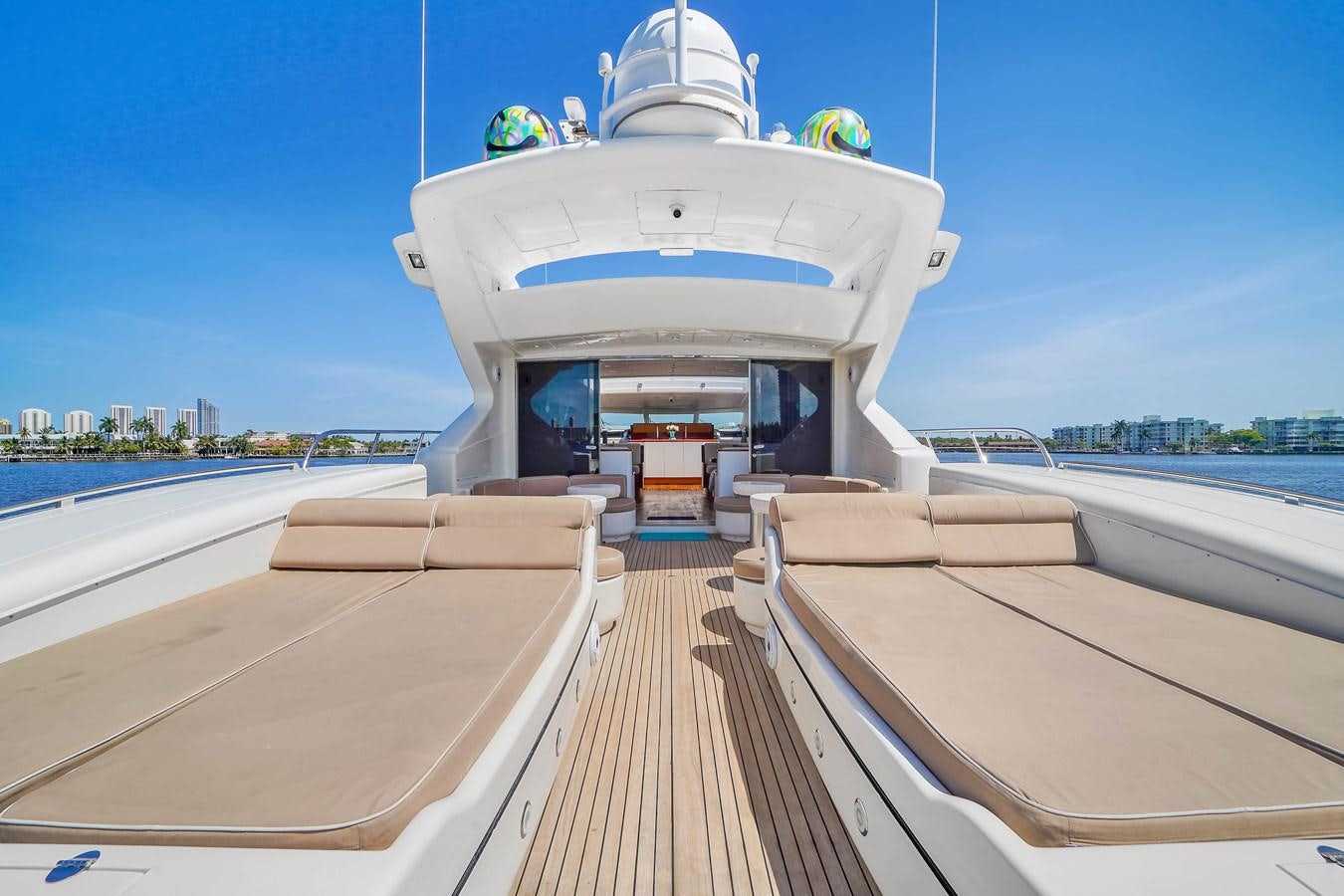 a boat on a body of water aboard 108' MANGUSTA 2002 Yacht for Sale