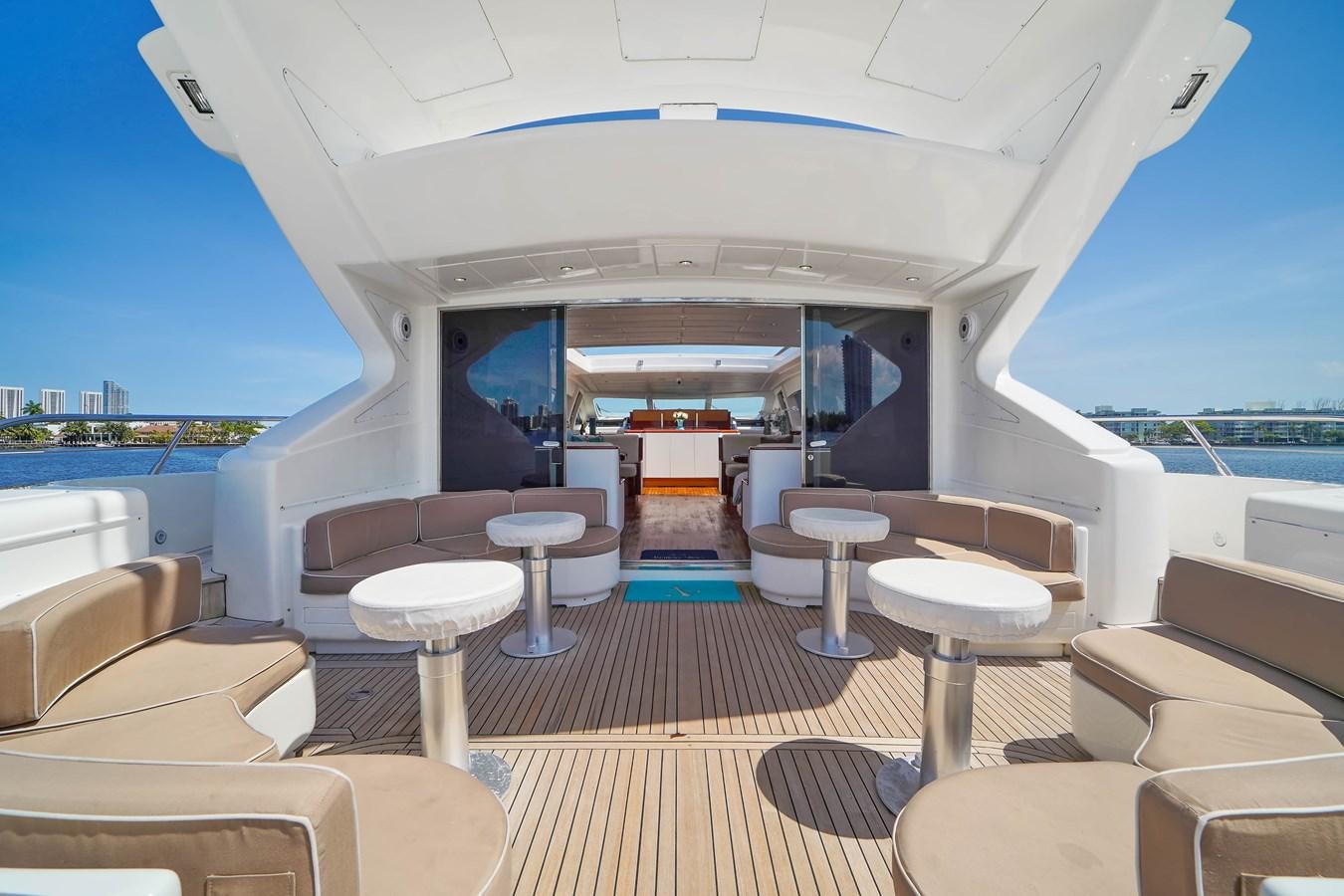 inside of a boat aboard 108' MANGUSTA 2002 Yacht for Sale