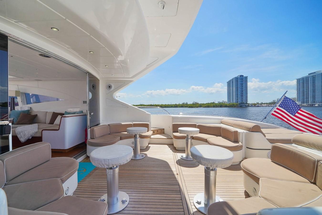 a boat on the water aboard 108' MANGUSTA 2002 Yacht for Sale