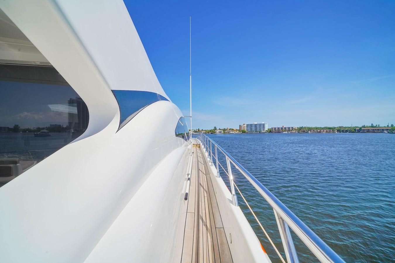 a boat on the water aboard 108' MANGUSTA 2002 Yacht for Sale