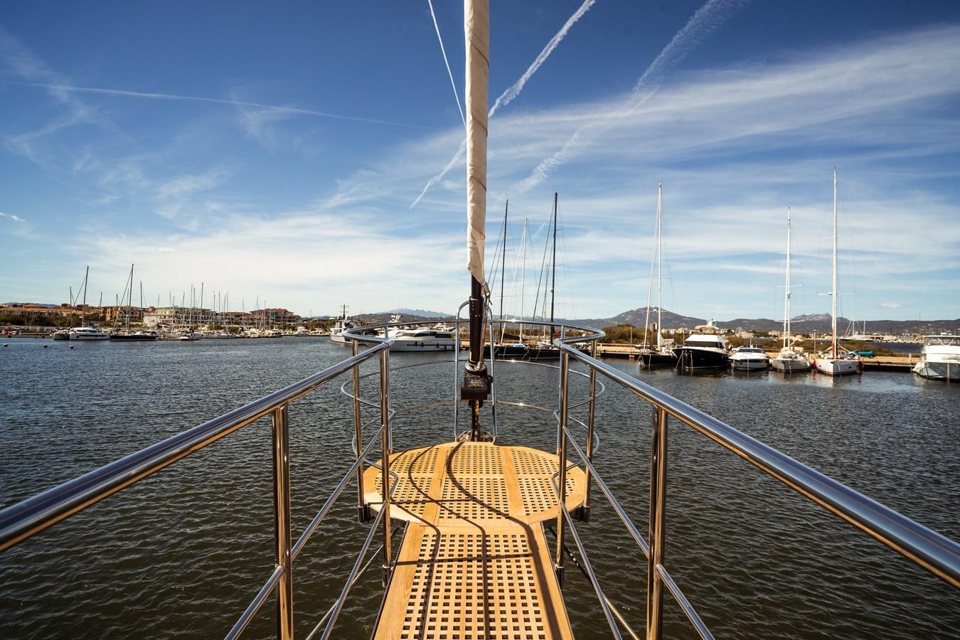 a dock with boats on it aboard ONE FORCE Yacht for Sale