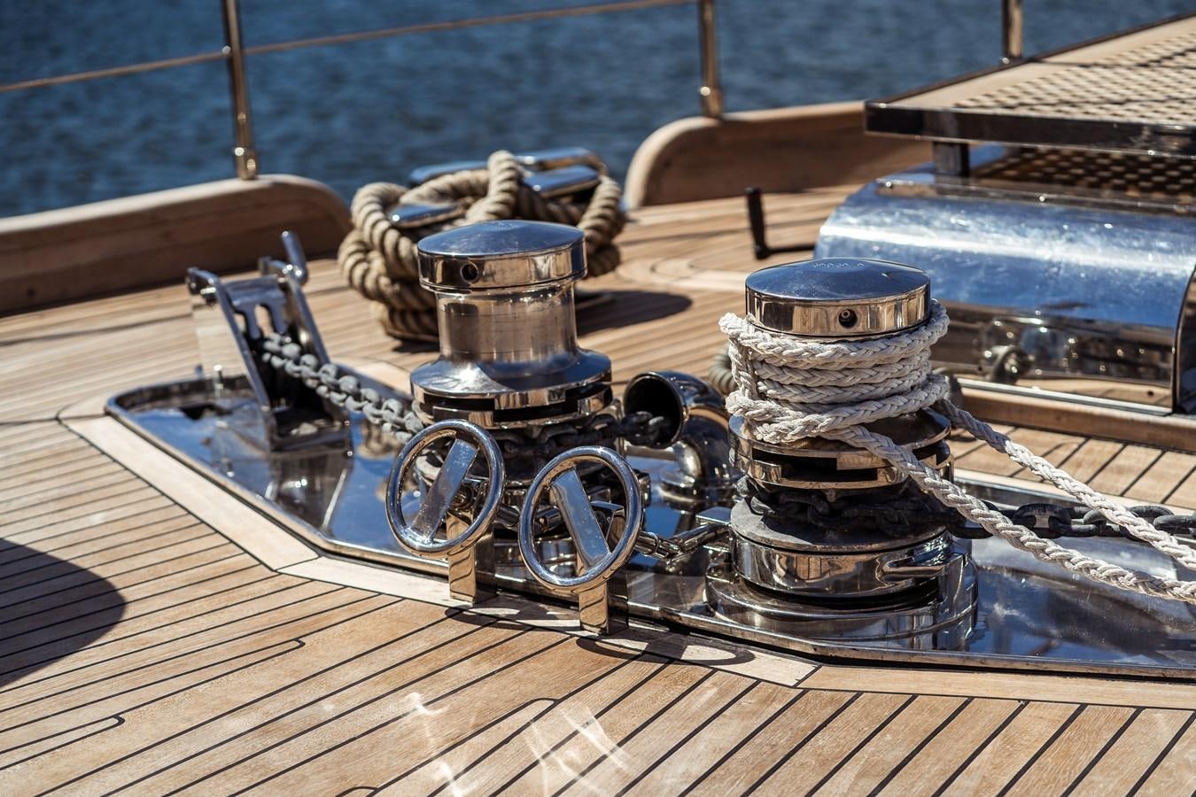 a machine on the dock aboard ONE FORCE Yacht for Sale