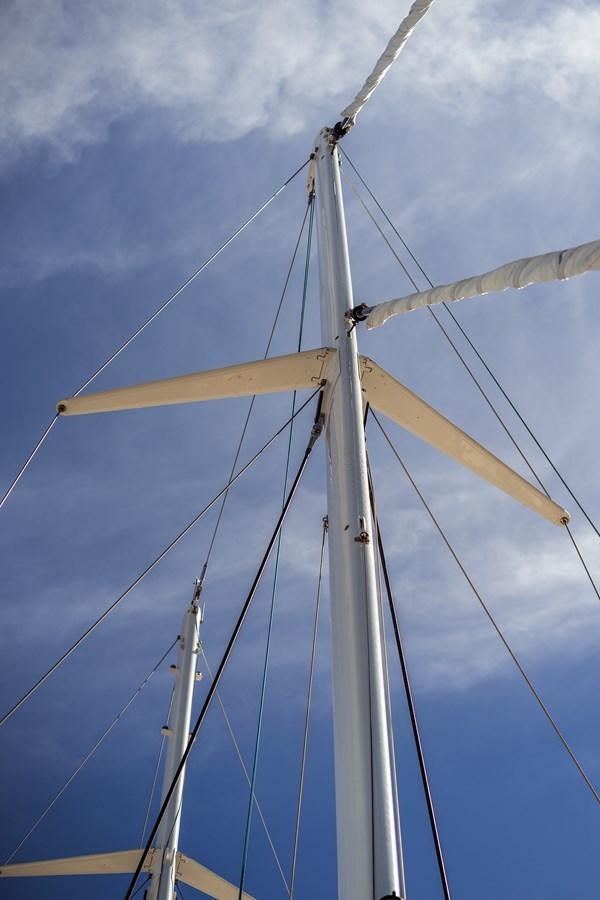 a large sailboat with ropes aboard ONE FORCE Yacht for Sale