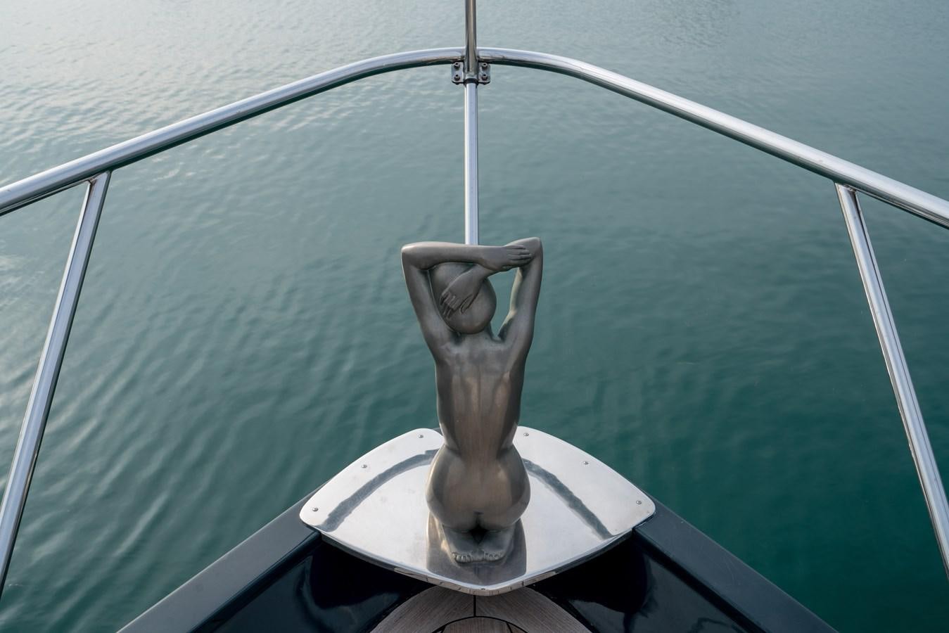 a boat with a steering wheel aboard CHASING SPIRIT Yacht for Sale