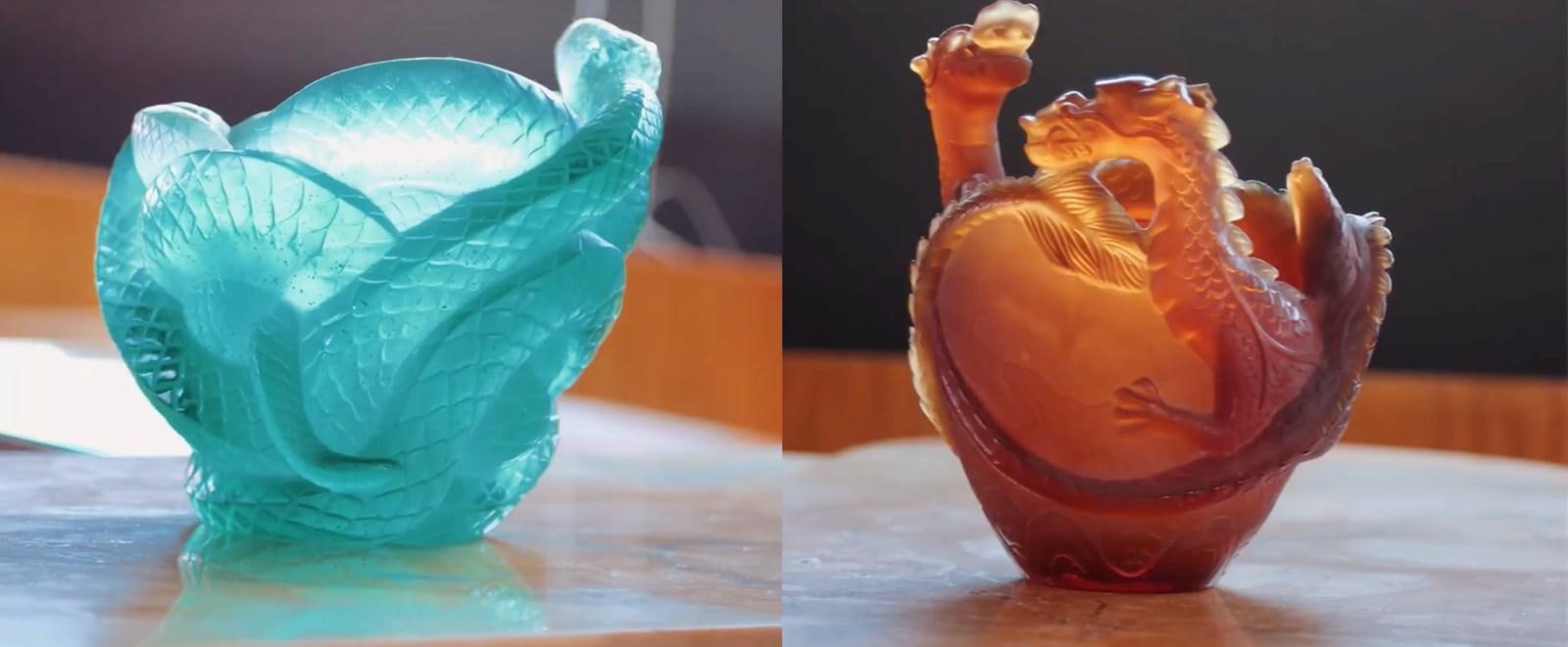 a glass and a glass ball aboard CHASING SPIRIT Yacht for Sale