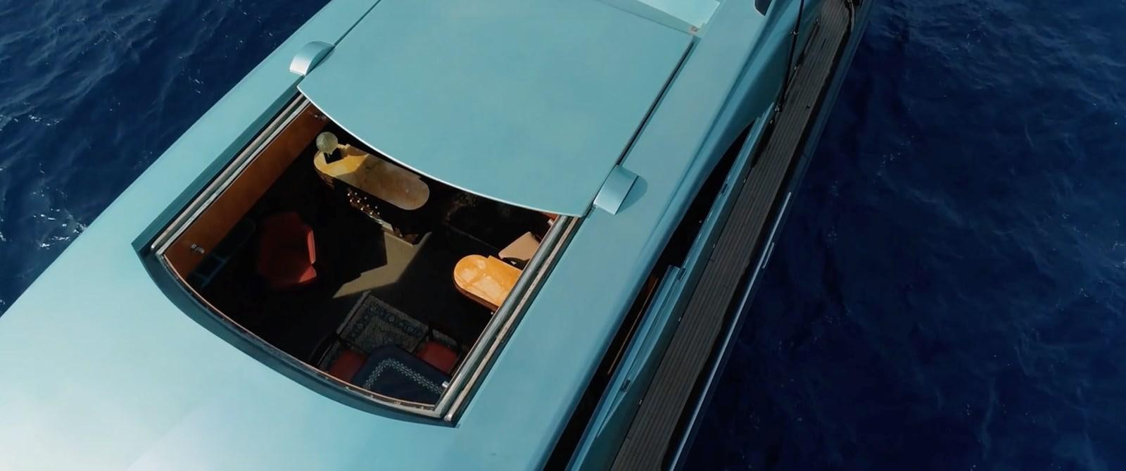 a space ship in the water aboard CHASING SPIRIT Yacht for Sale