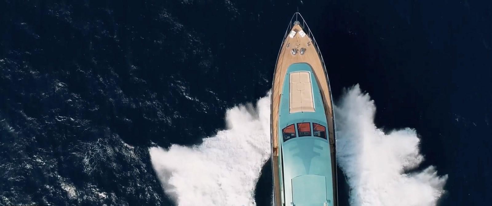 a rocket blasting off aboard CHASING SPIRIT Yacht for Sale