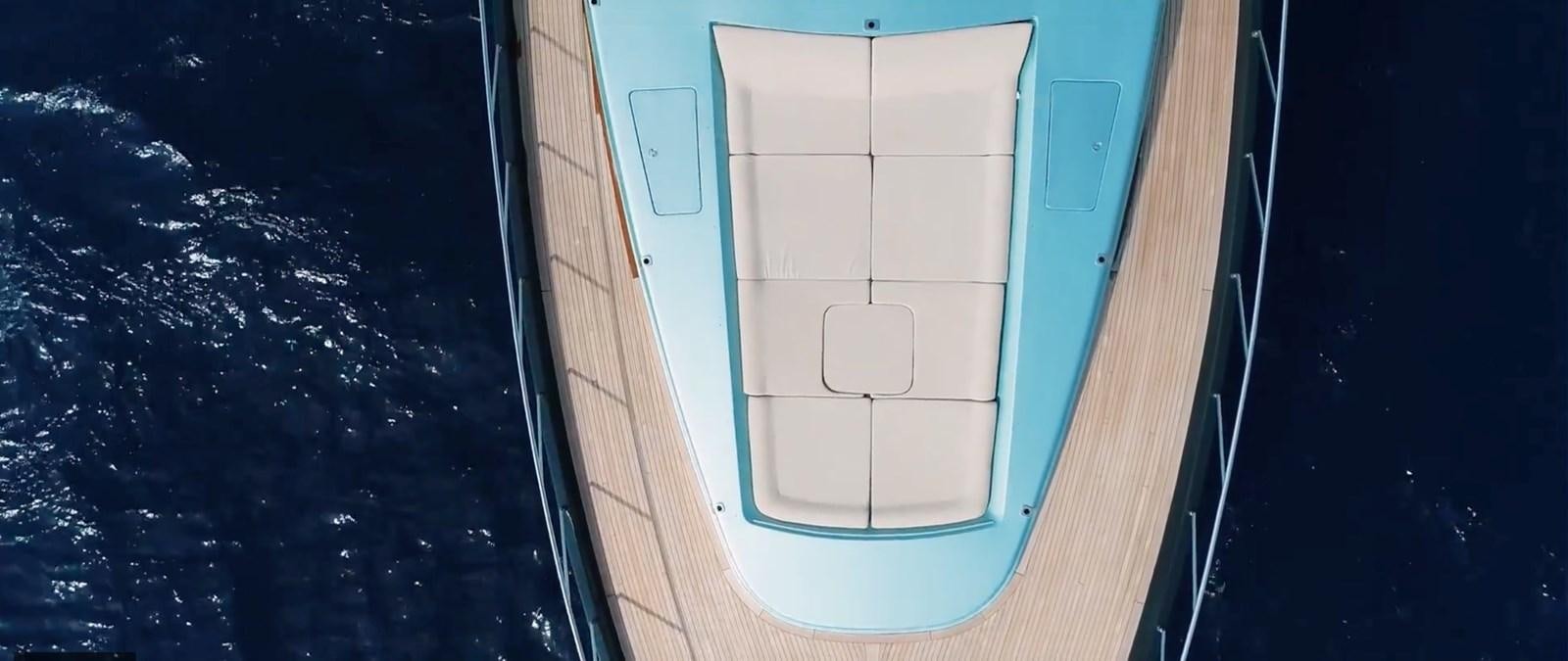 a white rectangular object with a blue surface aboard CHASING SPIRIT Yacht for Sale