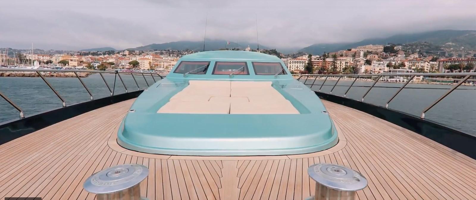a boat on a deck aboard CHASING SPIRIT Yacht for Sale