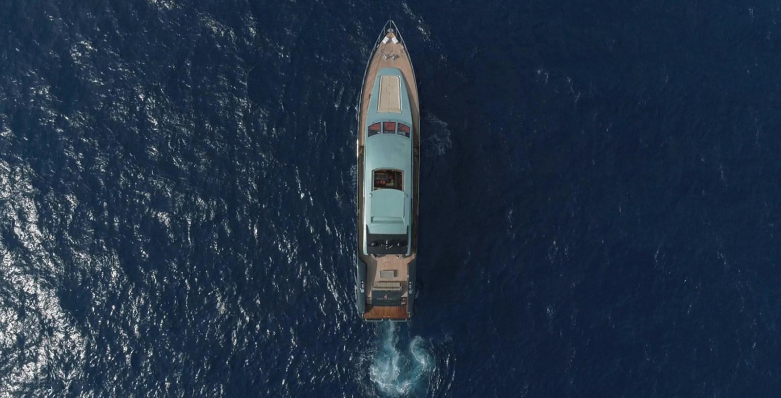 a space shuttle in the sky aboard CHASING SPIRIT Yacht for Sale