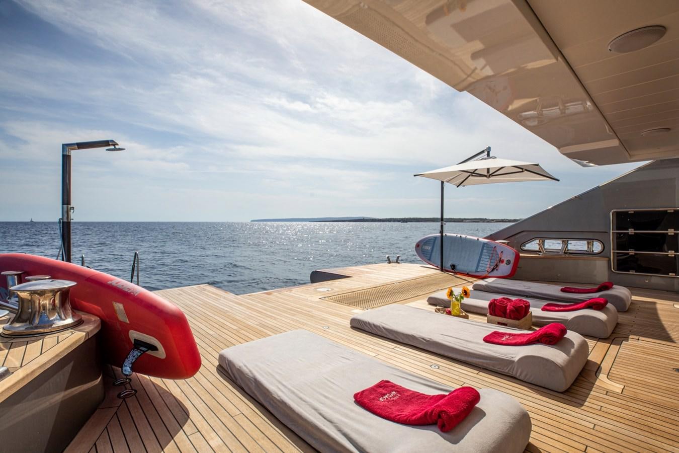 a boat on the water aboard AUDACE Yacht for Sale