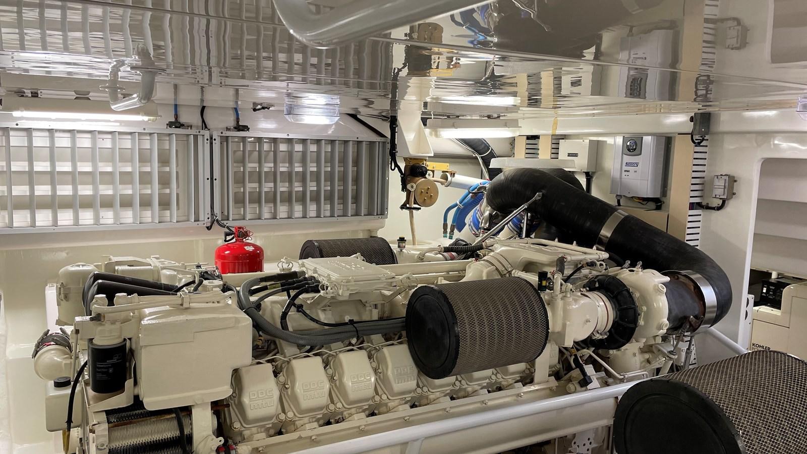 a machine in a factory aboard REEL BUSY Yacht for Sale