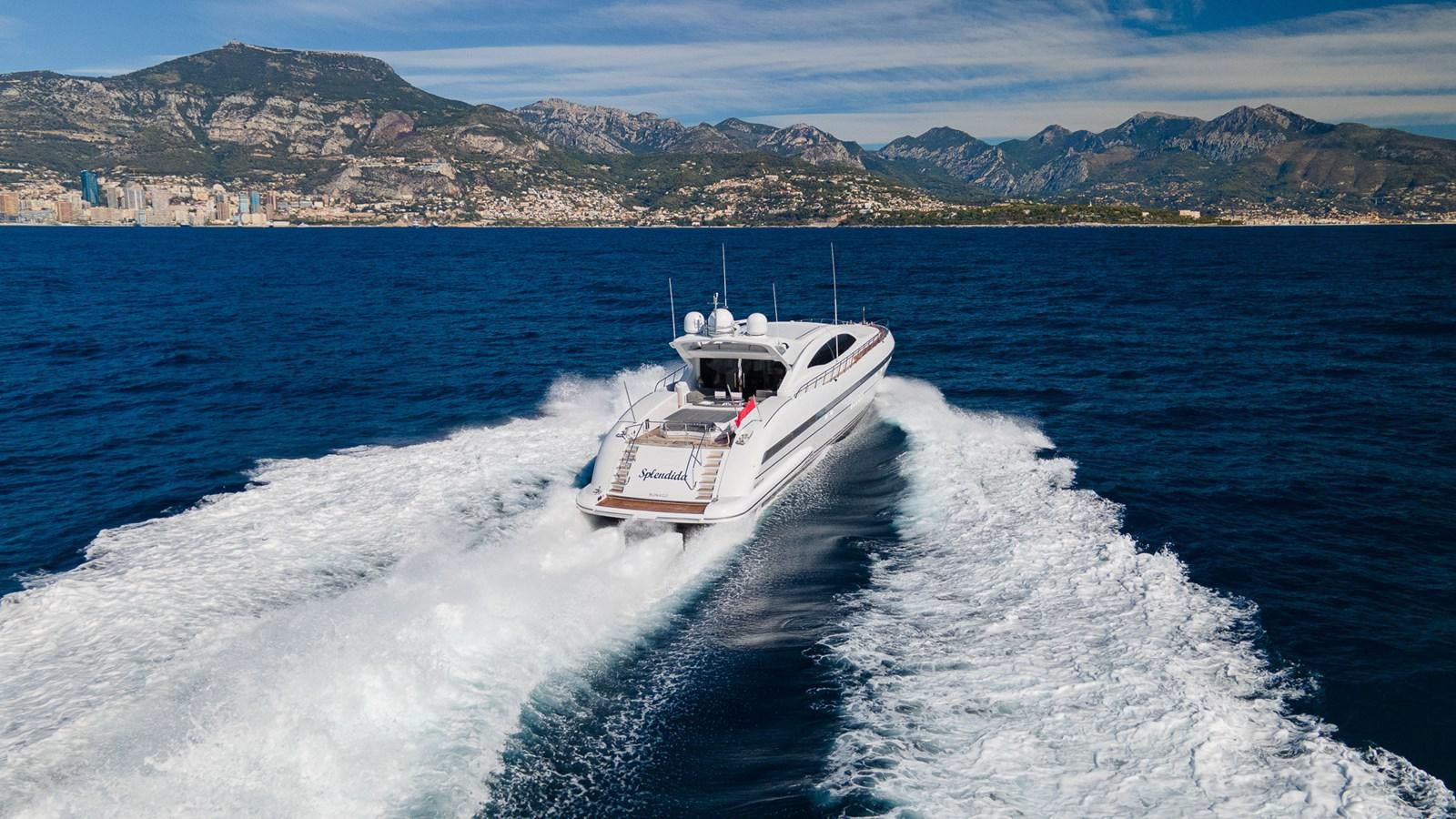 a boat on the water aboard SPLENDIDA Yacht for Sale