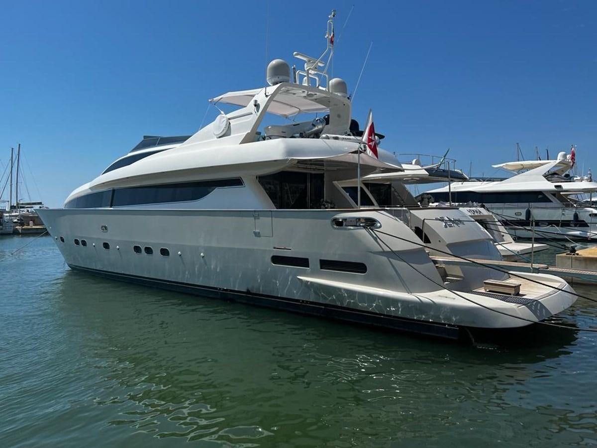 a large white yacht aboard DEAONE Yacht for Sale