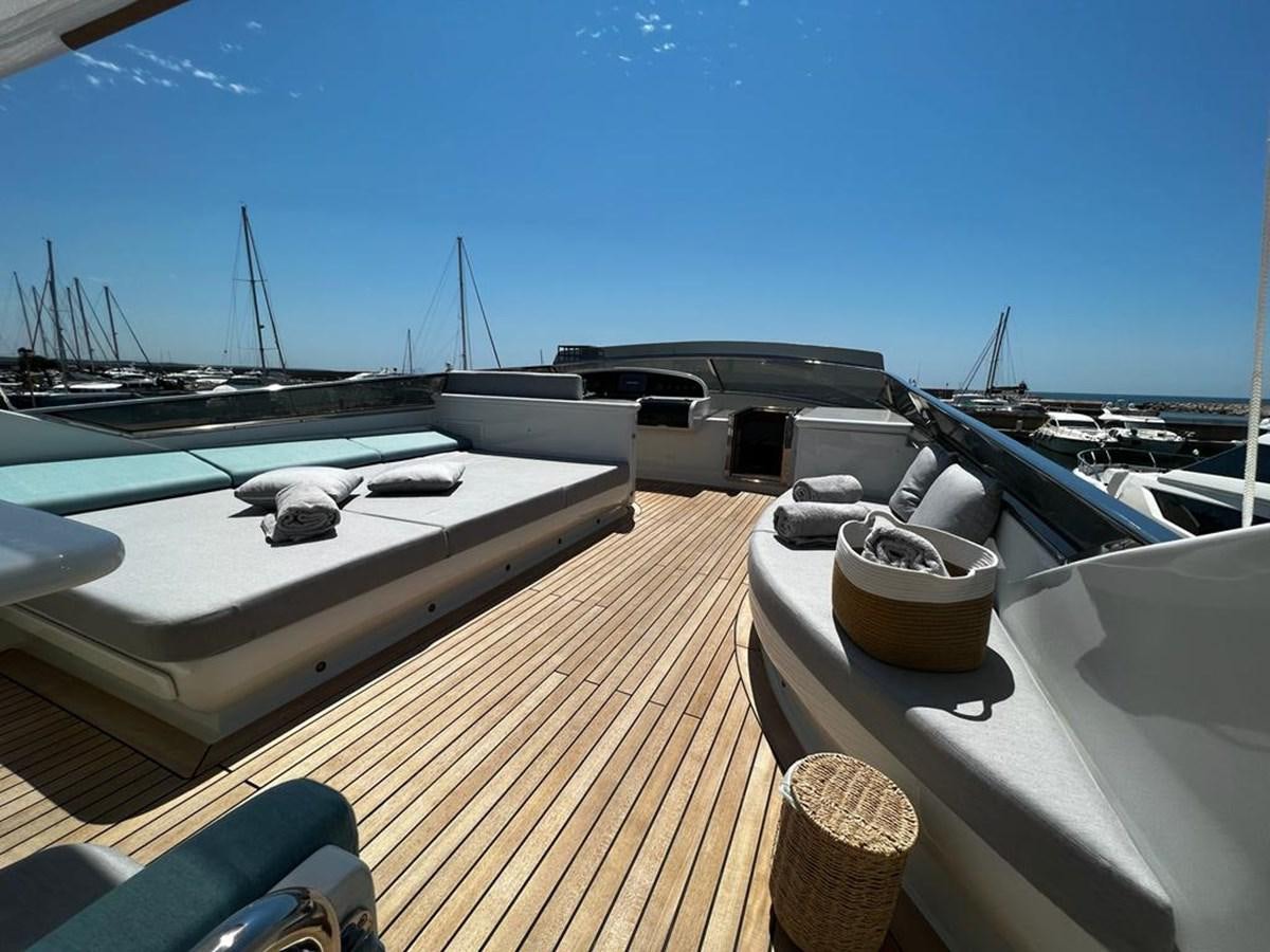 a deck with a deck and boats aboard DEAONE Yacht for Sale