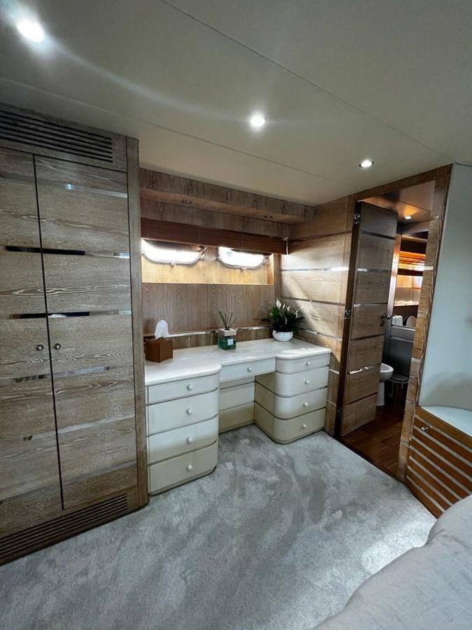 a bathroom with a large shower unit aboard DEAONE Yacht for Sale