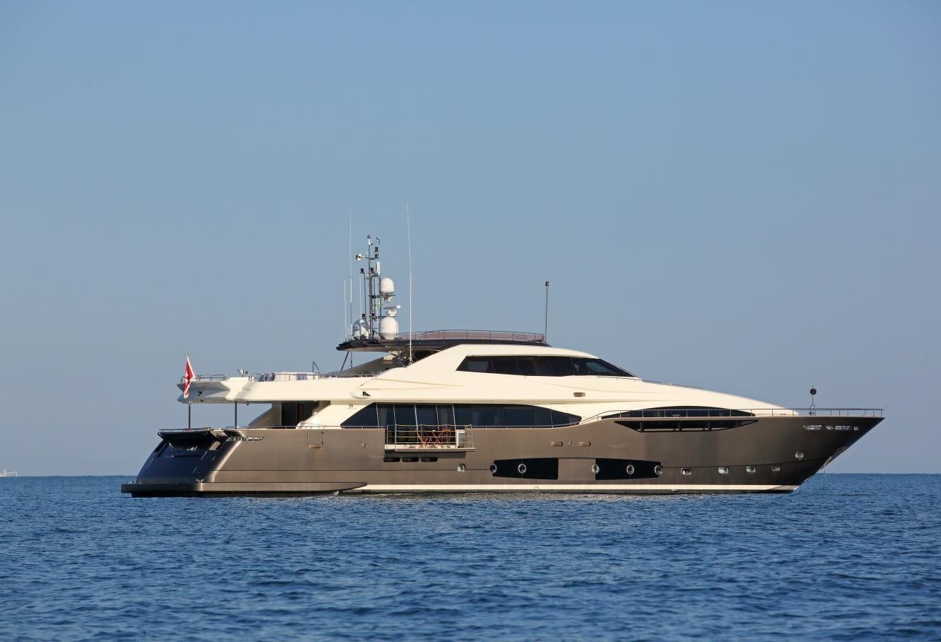 a boat in the water aboard VELA Yacht for Sale