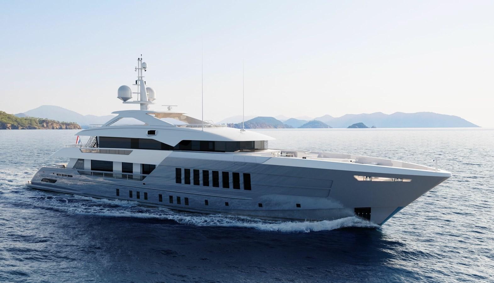 a white yacht in the water aboard RELIANCE Yacht for Sale