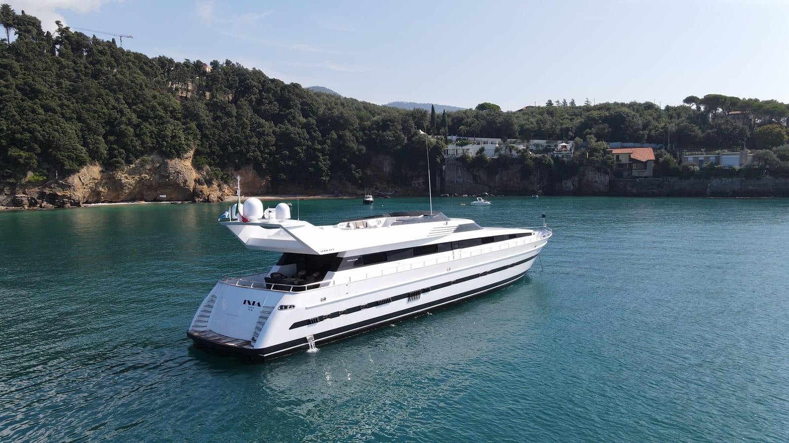 a boat in the water aboard IXIA Yacht for Sale