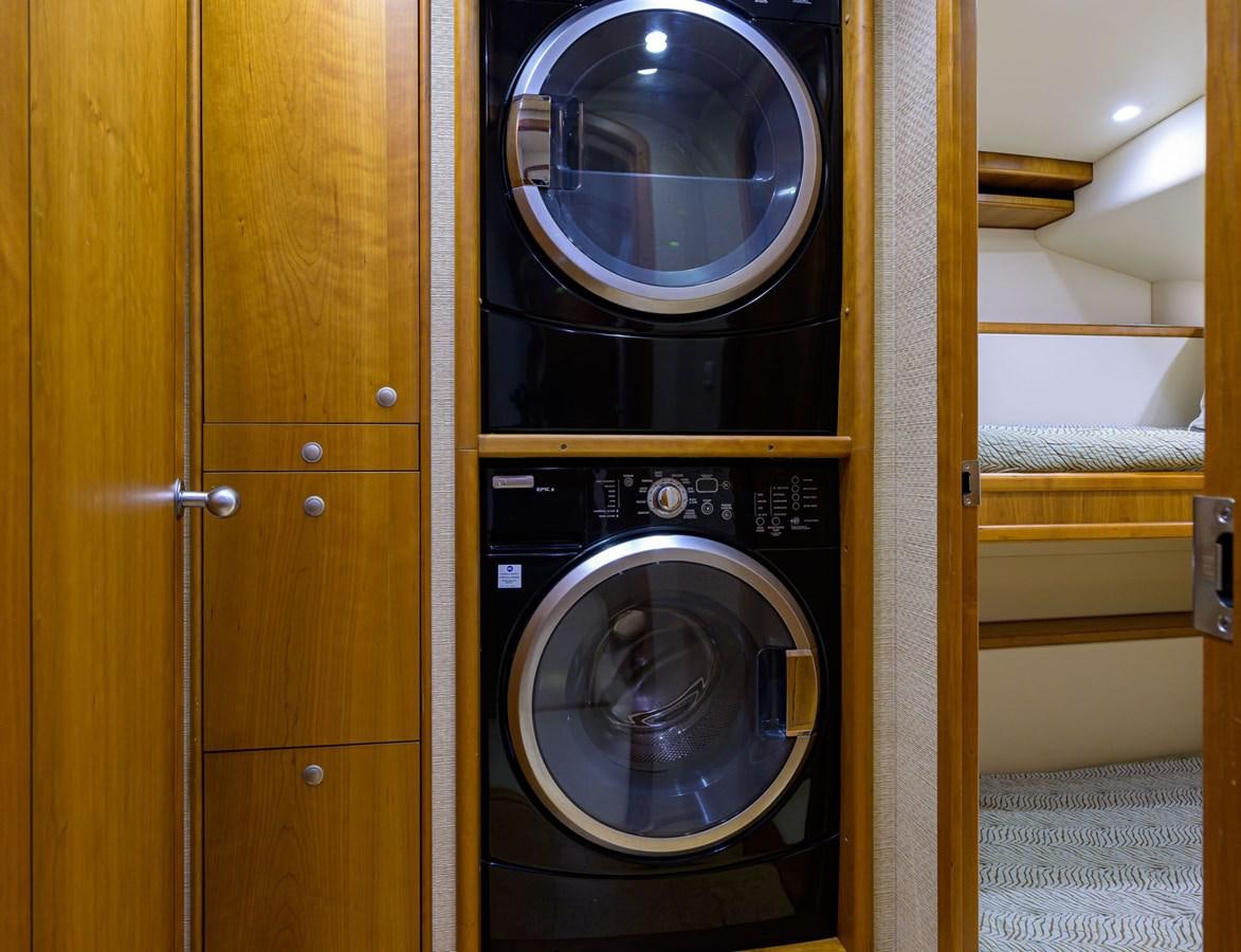 a black and silver washing machine aboard GEORGIA GIRL Yacht for Sale