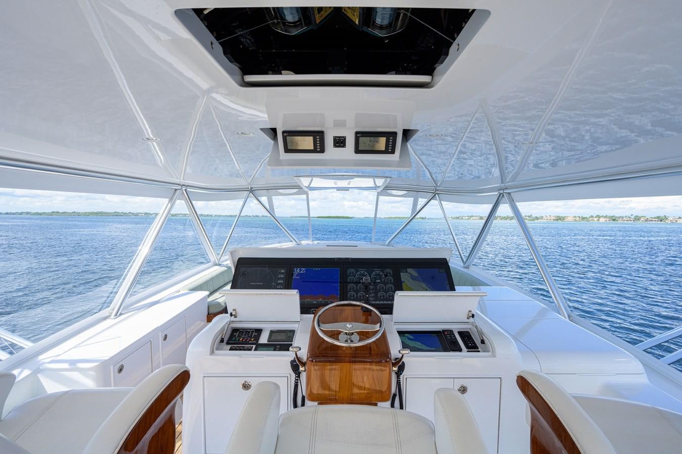 a boat with a seat on the front aboard GEORGIA GIRL Yacht for Sale