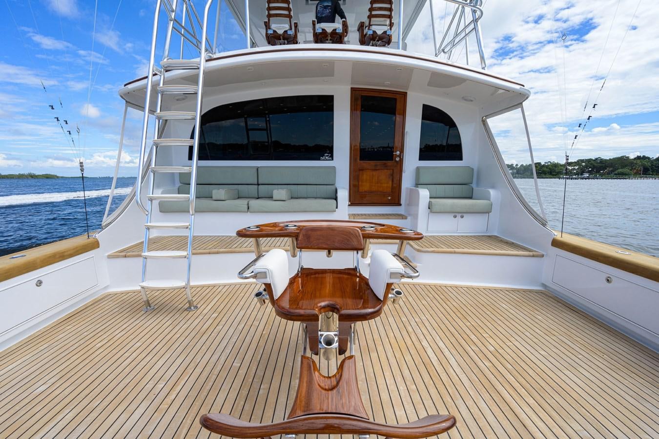 a boat on the water aboard GEORGIA GIRL Yacht for Sale