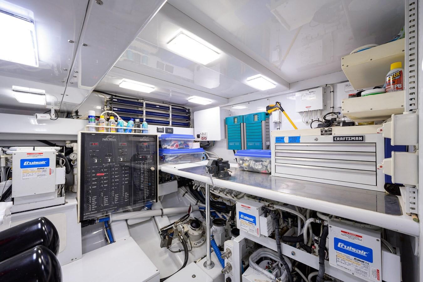 a room with machinery and equipment aboard GEORGIA GIRL Yacht for Sale