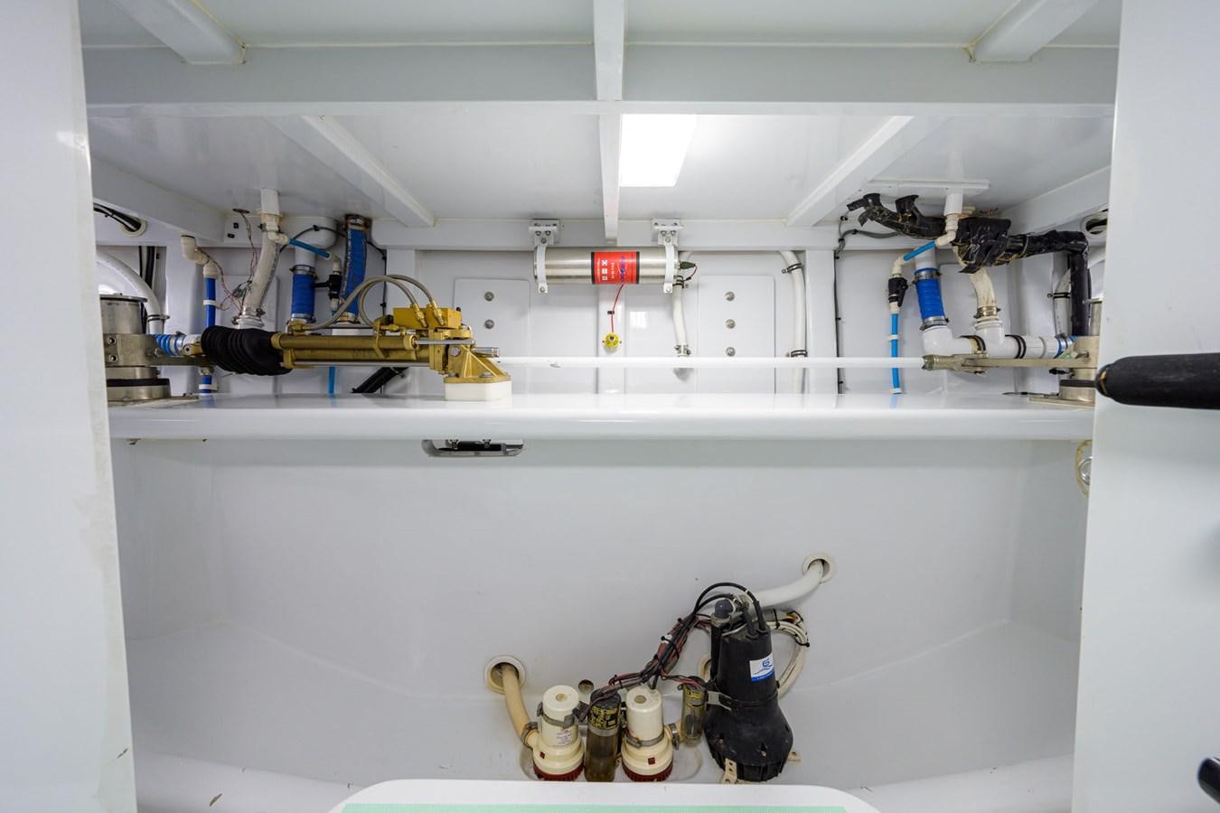 a room with a sink and a rack aboard GEORGIA GIRL Yacht for Sale