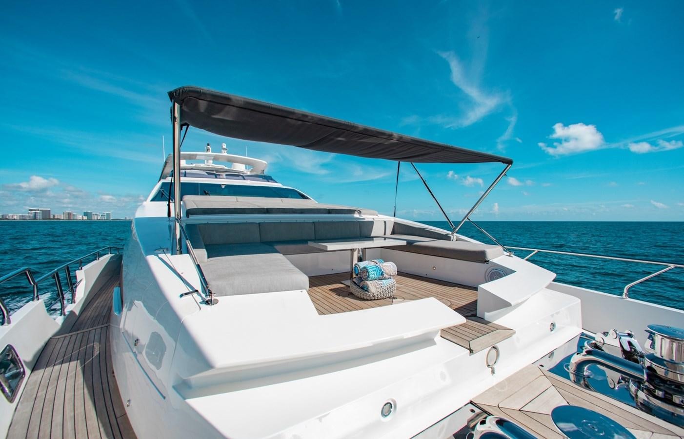 a boat on the water aboard INDIGO Yacht for Sale